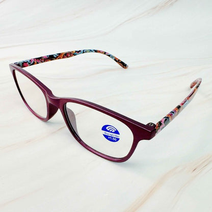 Paisley In Color Blue Light Reading Glasses