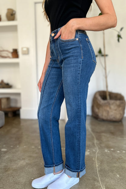 Judy Blue Full Size High Waist Straight Jeans