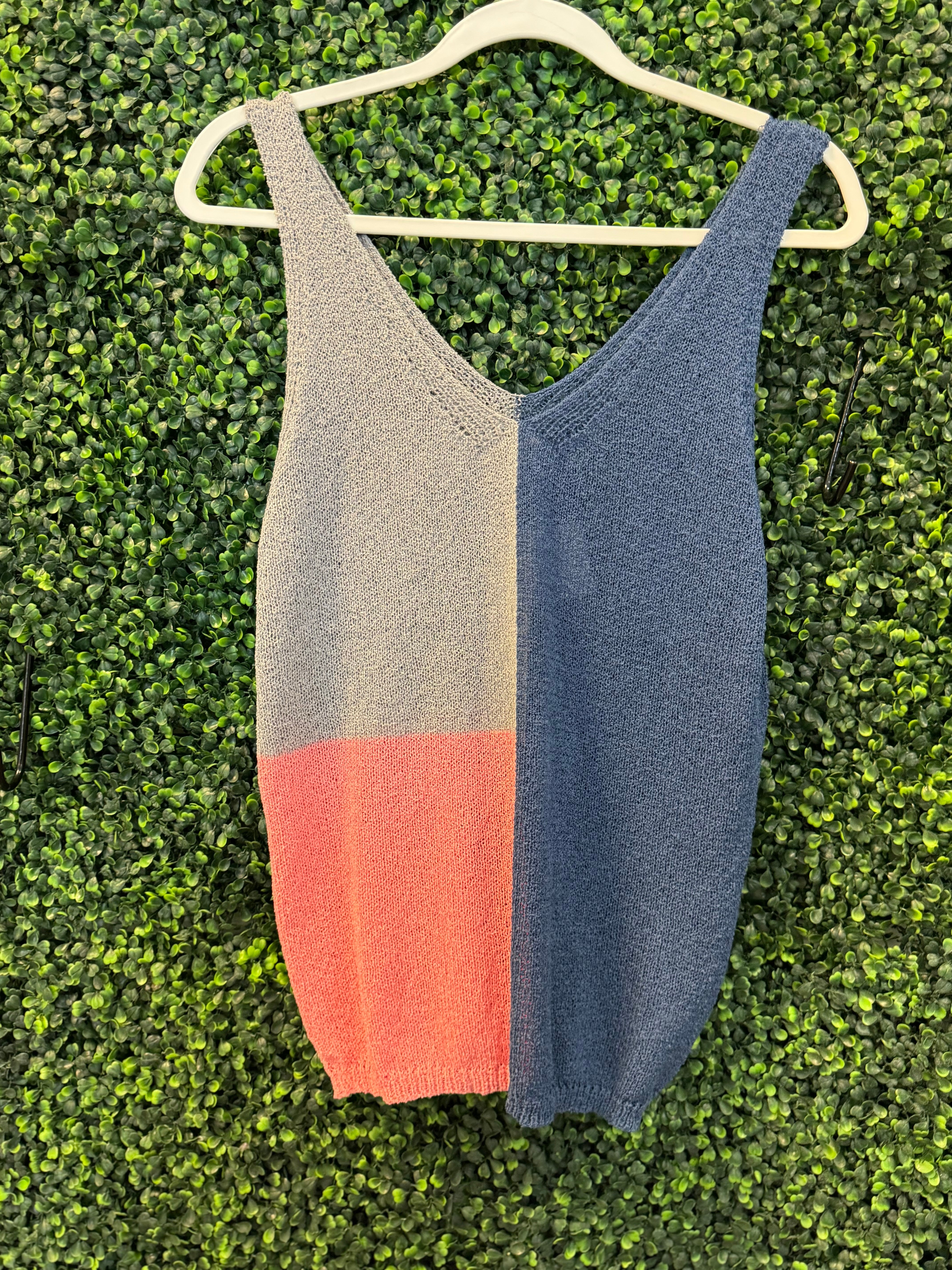 Colorblock Knit Tank