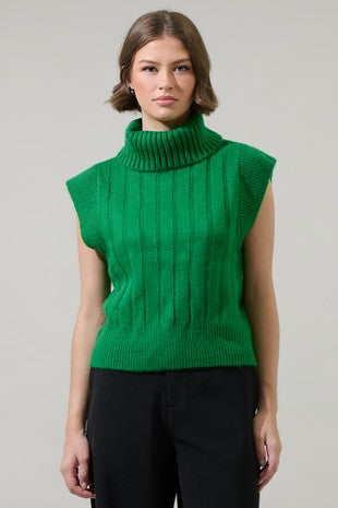 Anaya Turtle Neck, Green