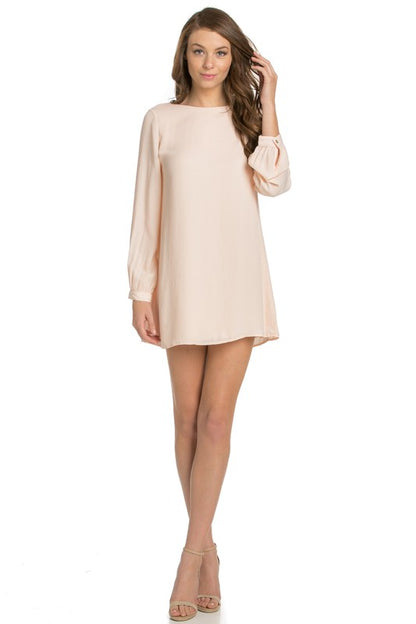 Long Sleeve Woven Dress