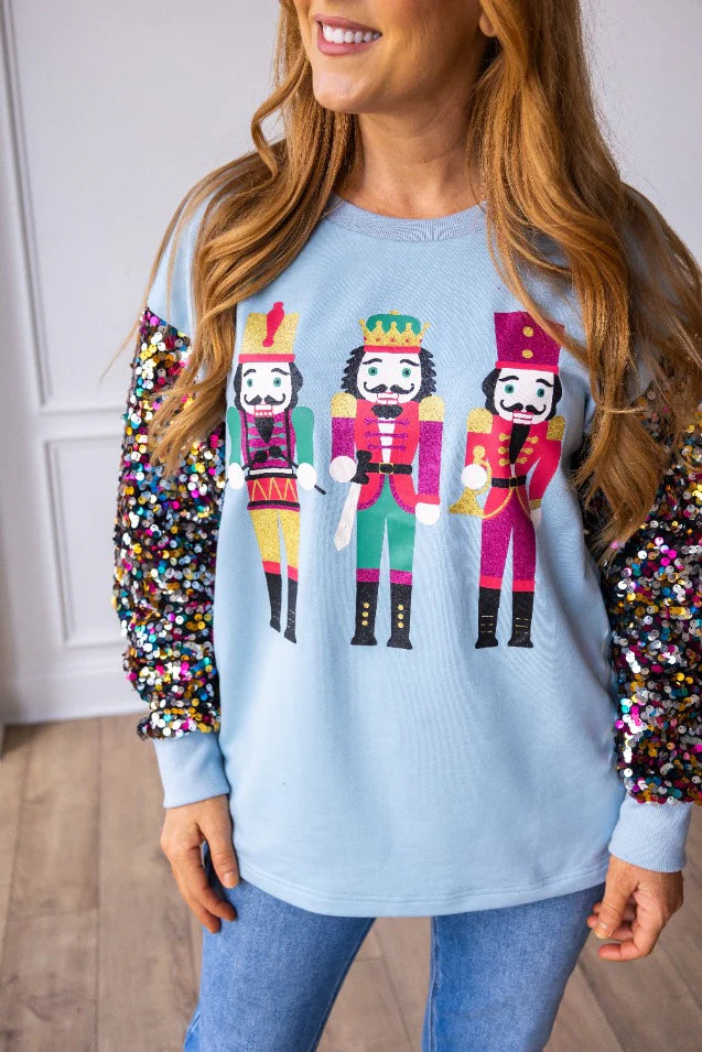 Nutcrackers Blue Sweatshirt