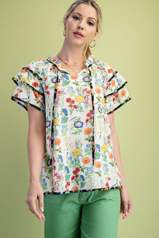 Floral Tiered Sleeve