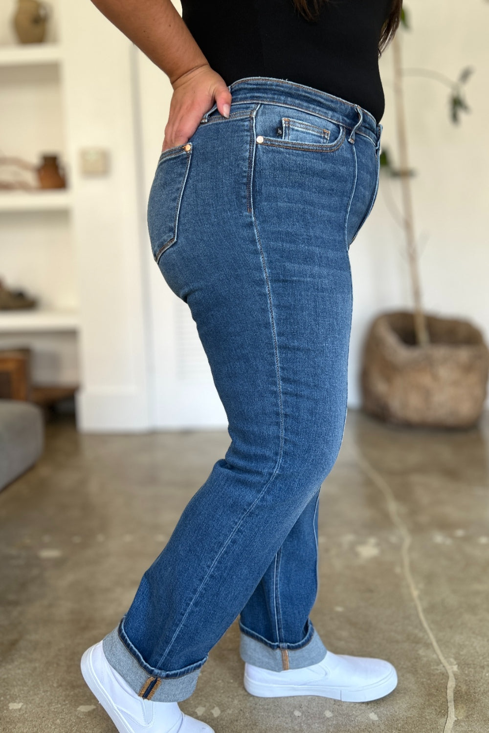 Judy Blue Full Size High Waist Straight Jeans