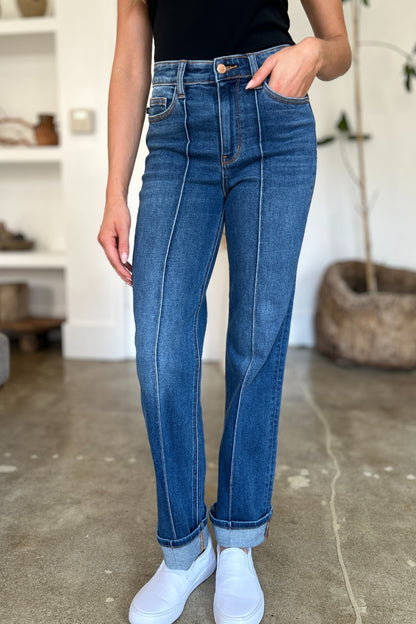 Judy Blue Full Size High Waist Straight Jeans