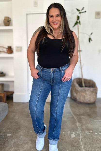 Judy Blue Full Size High Waist Straight Jeans