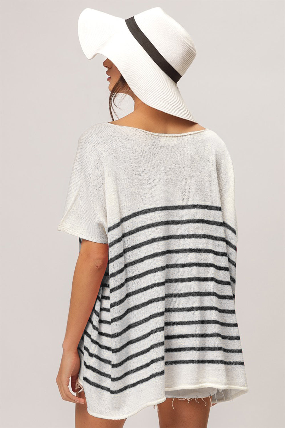 Striped Short Sleeve Top