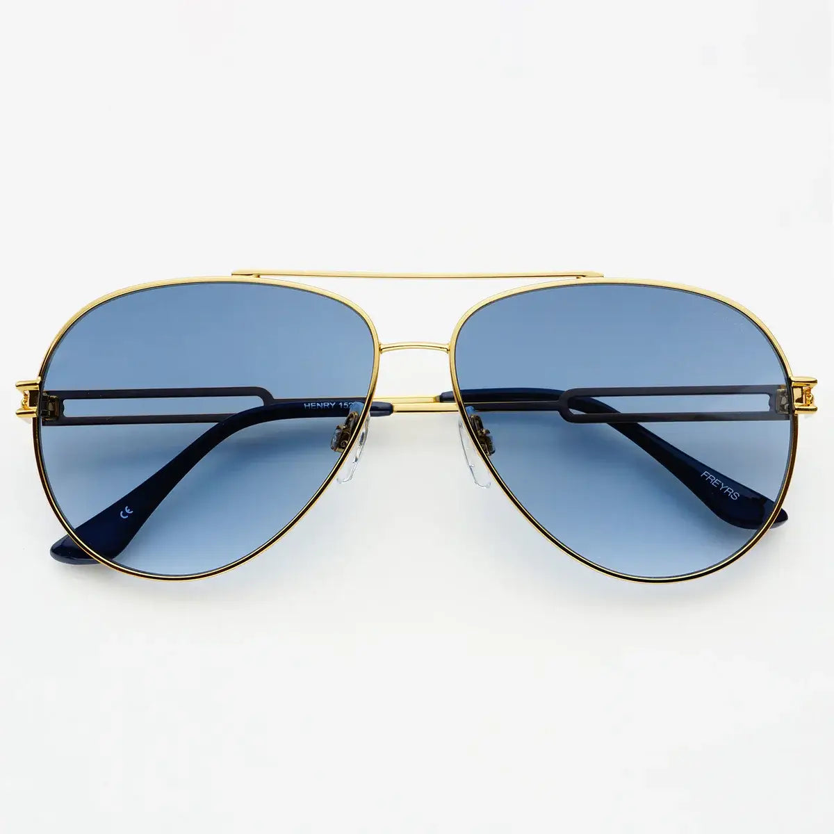 Henry Gold Blue Sunglasses