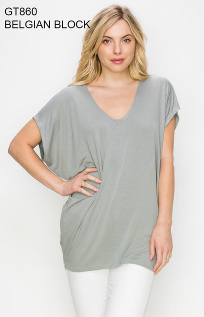 V-Neck Jersey Top
