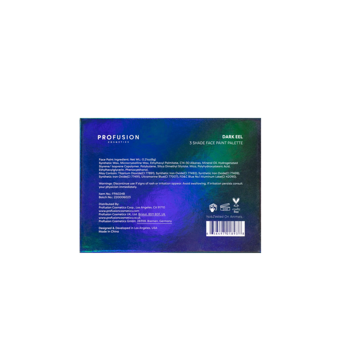 Profusion -3 Shades Face Paint Palette