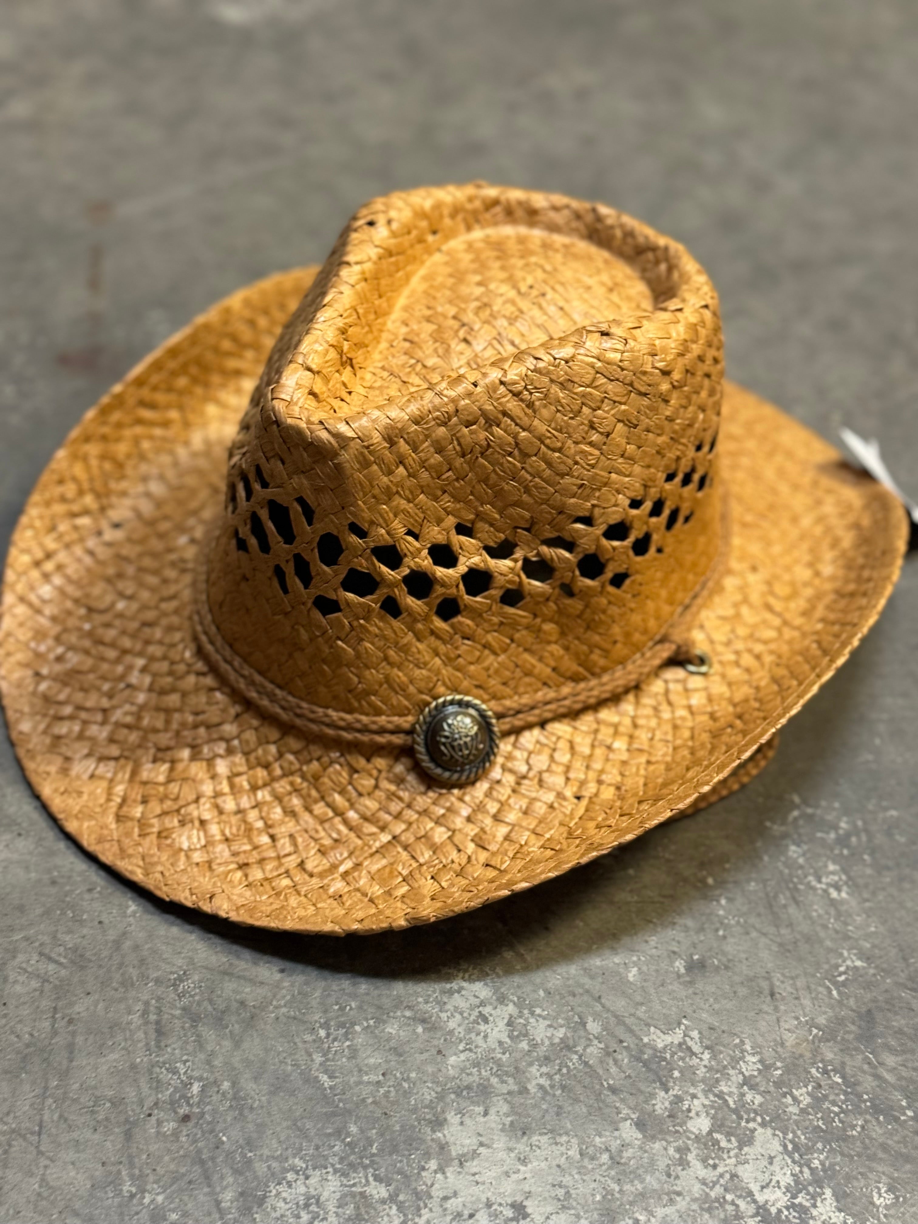 Kids- straw cowboy hat