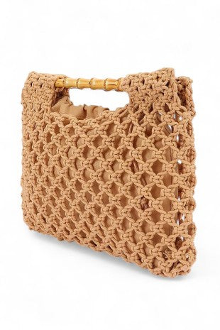 Crochet Bamboo Clutch