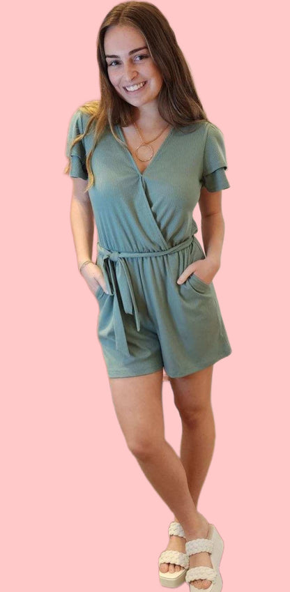 Surplice Romper