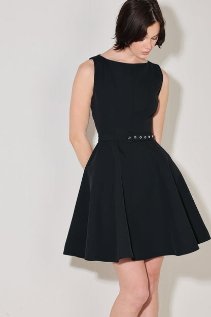 ALL EYES ON YOU WOVEN MINI DRESS