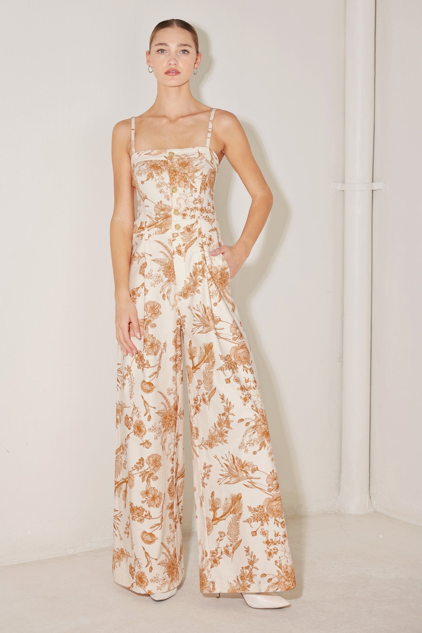 TUSCAN BOTANICA WOVEN JUMPSUIT