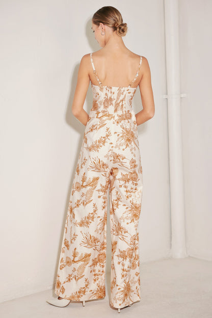 TUSCAN BOTANICA WOVEN JUMPSUIT