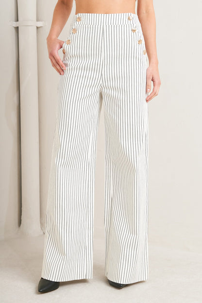 EFFORTLESS FORM STRIPE WOVEN PANTS
