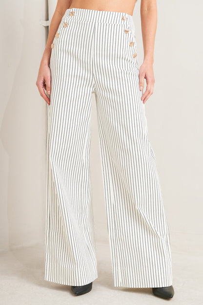 EFFORTLESS FORM STRIPE WOVEN PANTS
