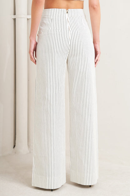 EFFORTLESS FORM STRIPE WOVEN PANTS