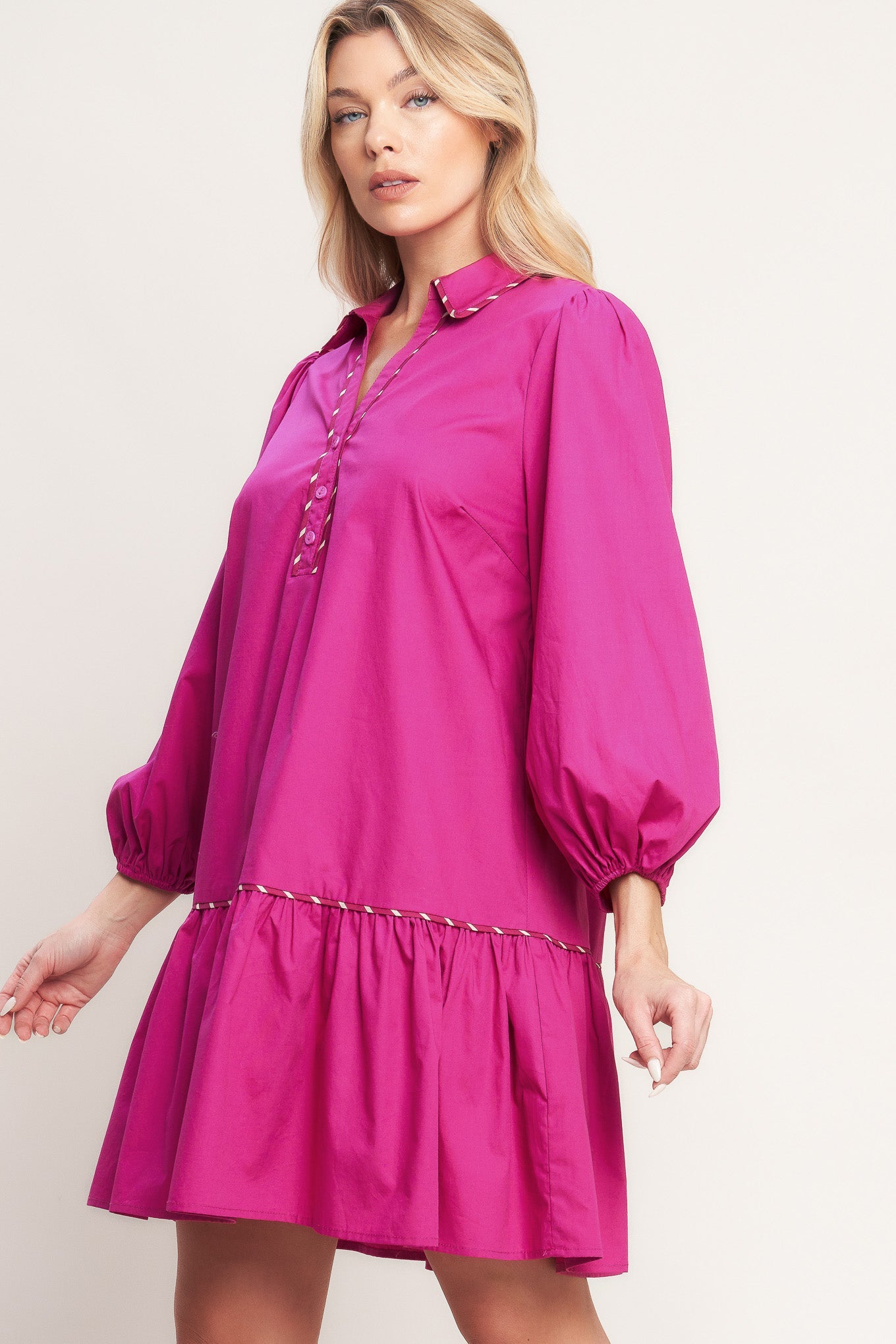 PRETTY MUCH PERFECT WOVEN MINI DRESS