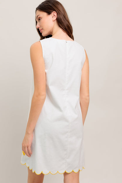 SWEET AS SUNSHINE WOVEN MINI DRESS