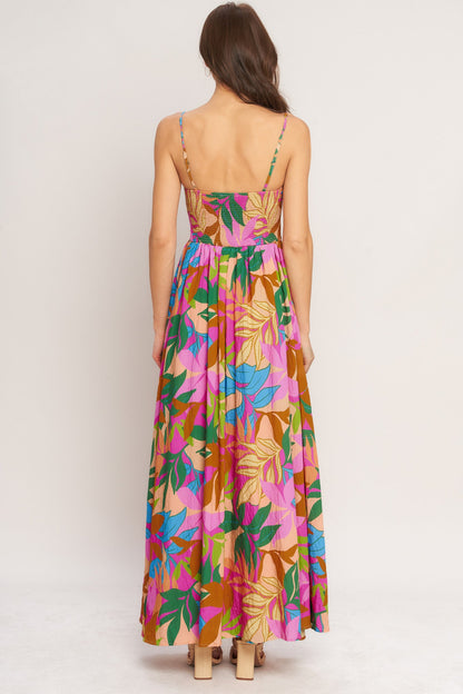 TROPIC FIESTA WOVEN MAXI DRESS