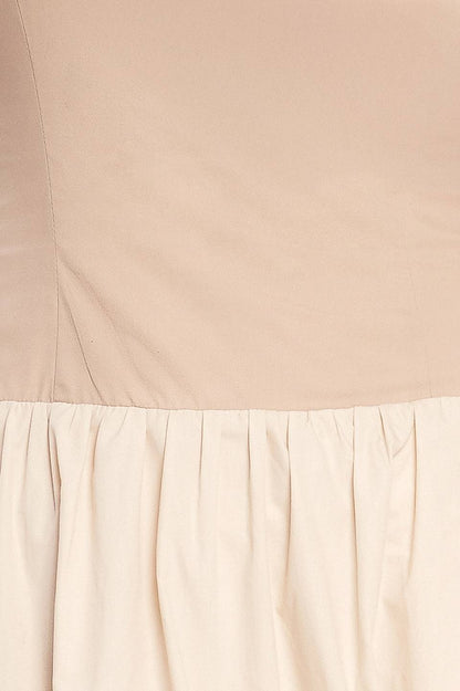 SPRING HARMONY COLOR BLOCKED MIDI DRESS