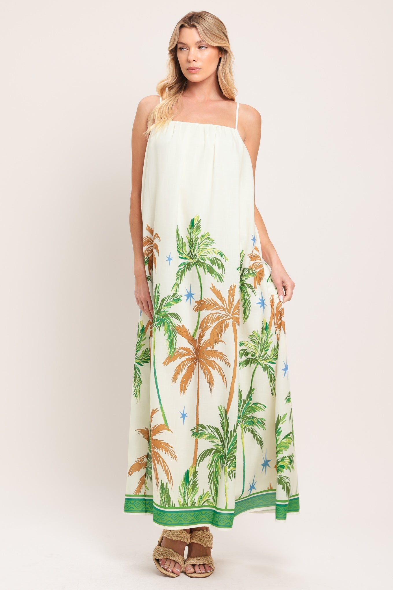 CARIBBEAN BREEZE WOVEN MAXI DRESS