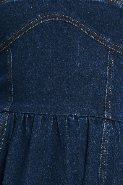 THE EVERYDAY ICON DENIM MIDI DRESS