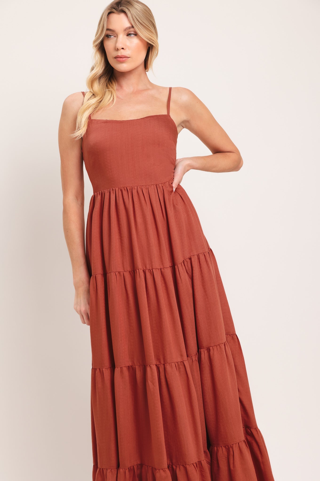 DESERT SUN WOVEN MAXI DRESS