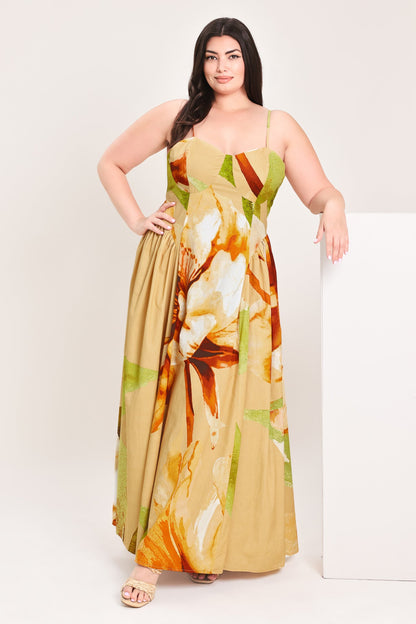 LIMONCELLO GARDEN WOVEN MAXI DRESS
