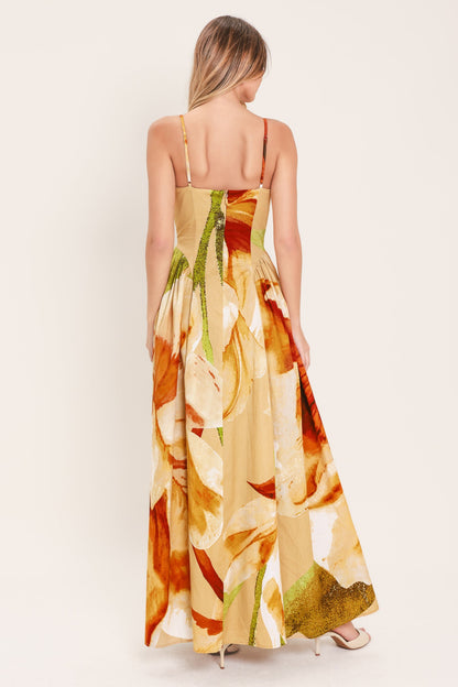 LIMONCELLO GARDEN WOVEN MAXI DRESS