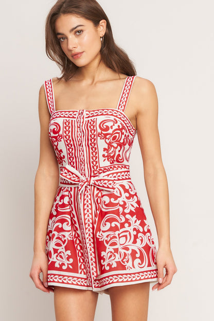 EURO SUMMER WOVEN ROMPER