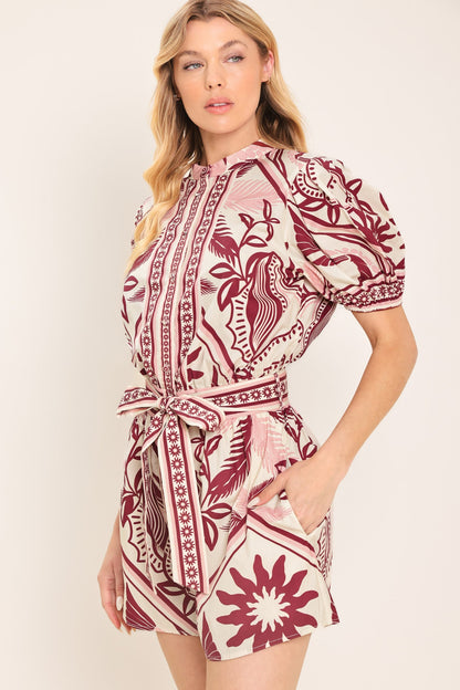 PROVENCE WEEKEN WOVEN ROMPER