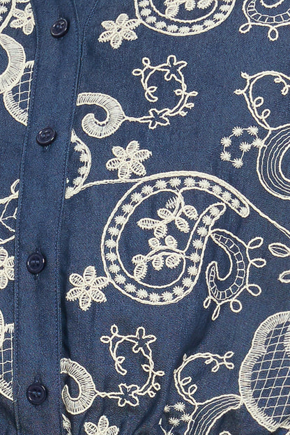 HANDCRAFTED FEEL EMBROIDERY TOP