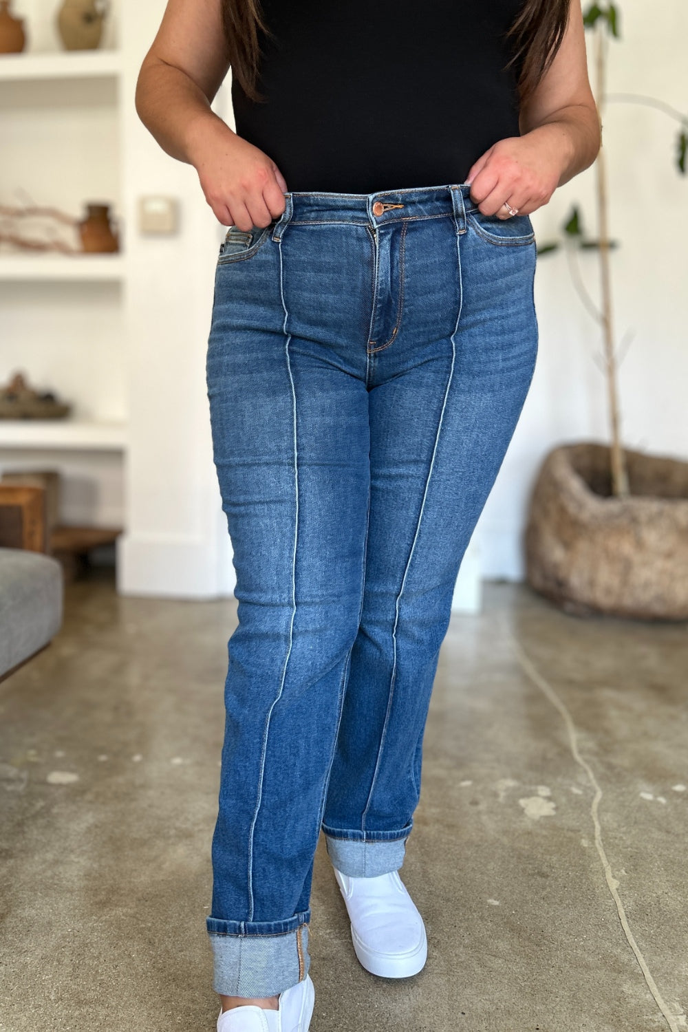 Judy Blue Full Size High Waist Straight Jeans