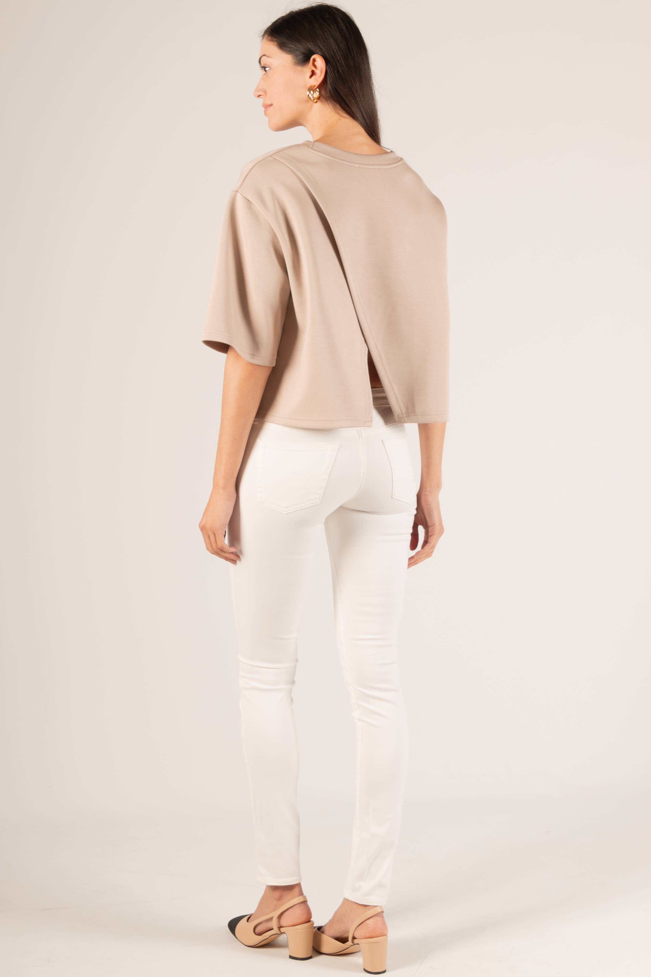 Butter Modal Overlap Back Detail Top