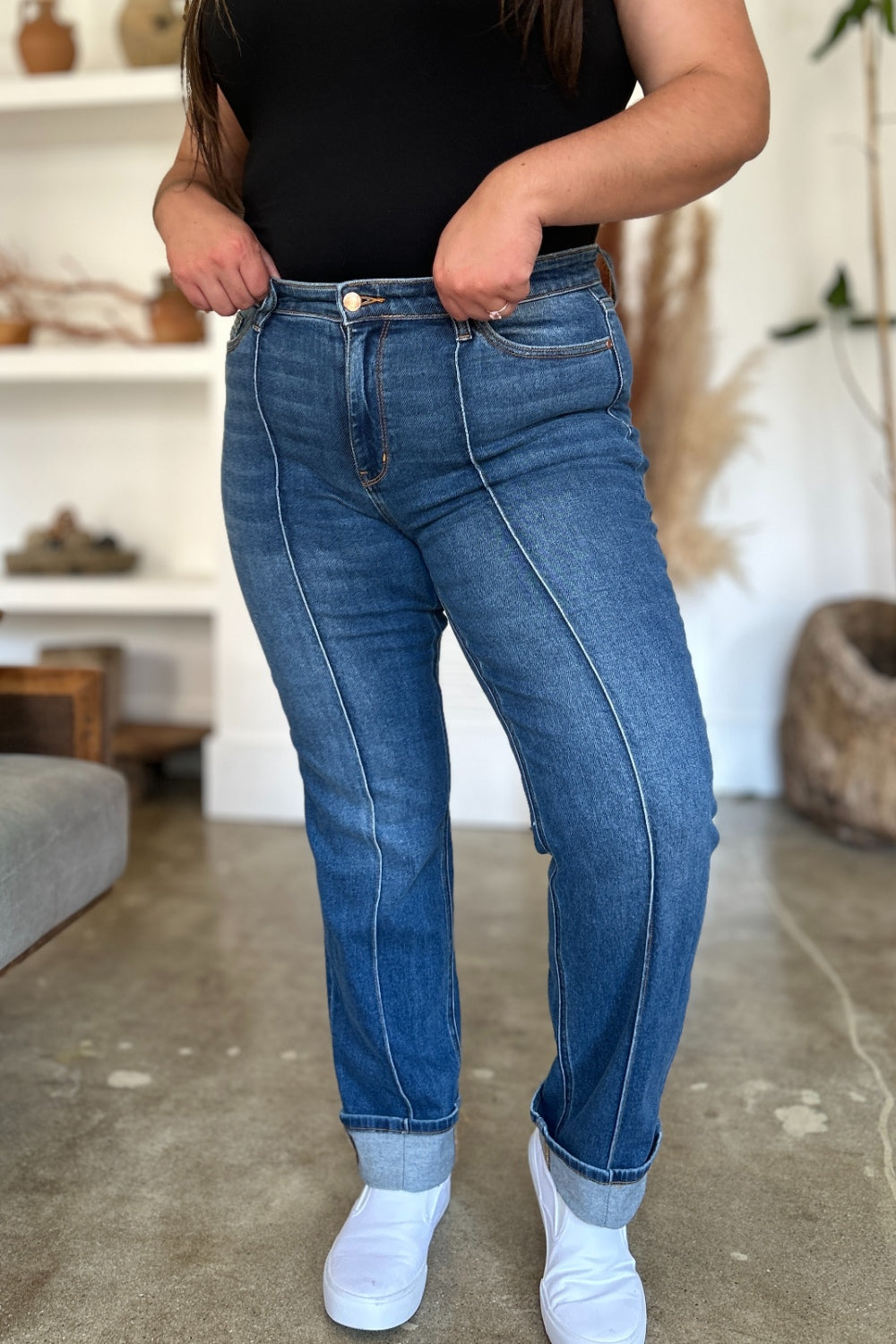 Judy Blue Full Size High Waist Straight Jeans